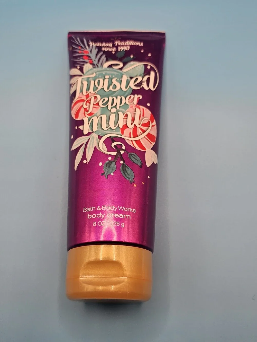 Bath & Body Works Twisted Peppermint Body Cream - Purple
